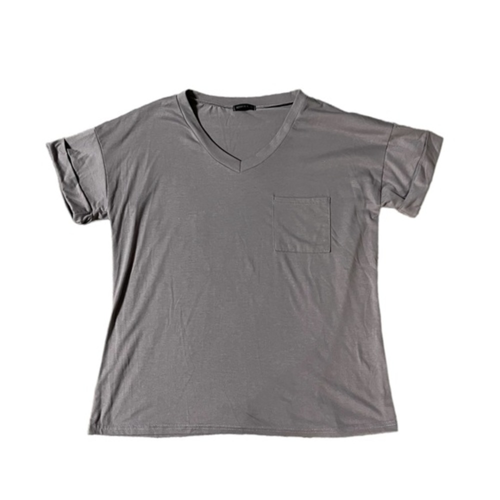 Size XL Solid Basic Tee